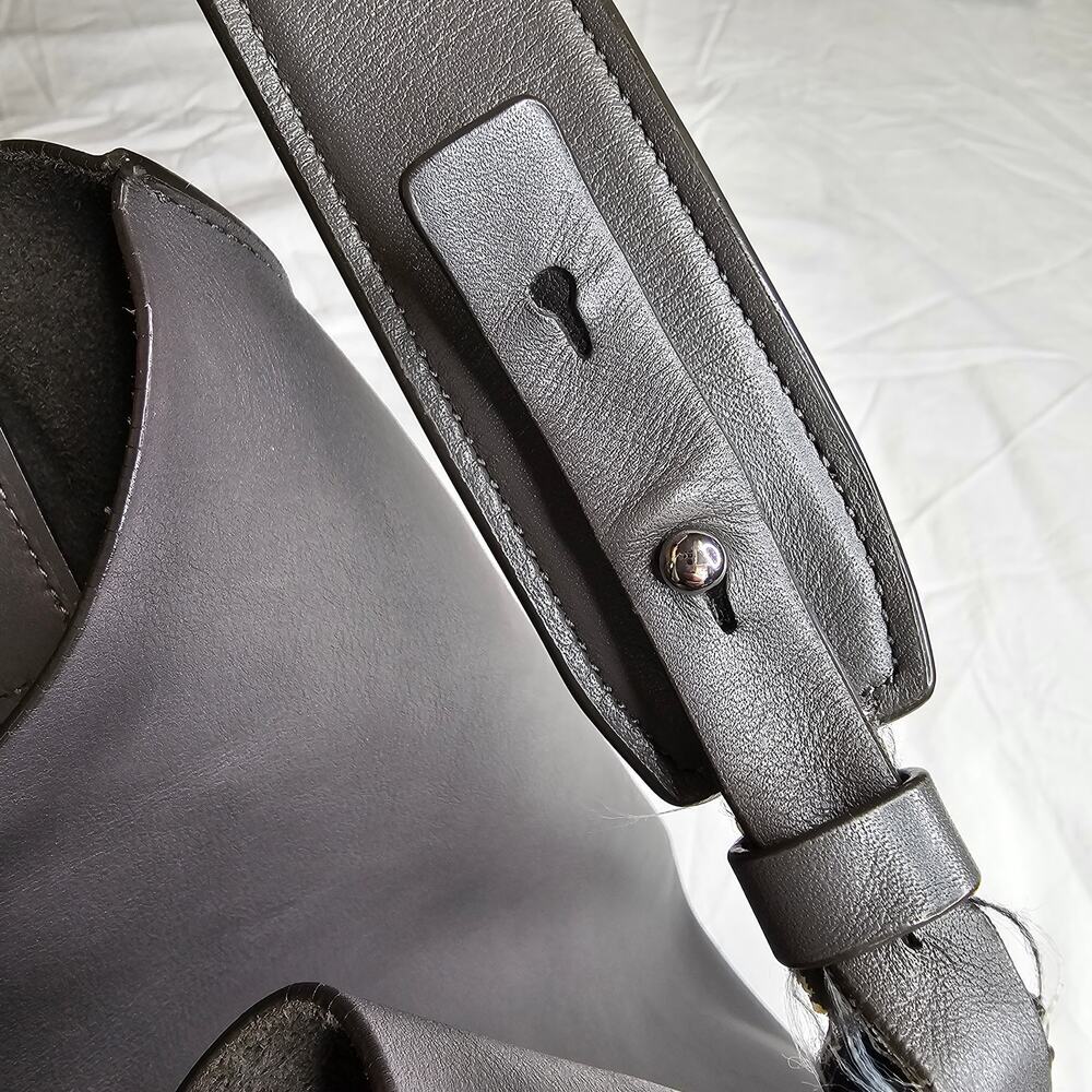 All Saints Paradise N/S Tote Gray Leather - Picture 5 of 11